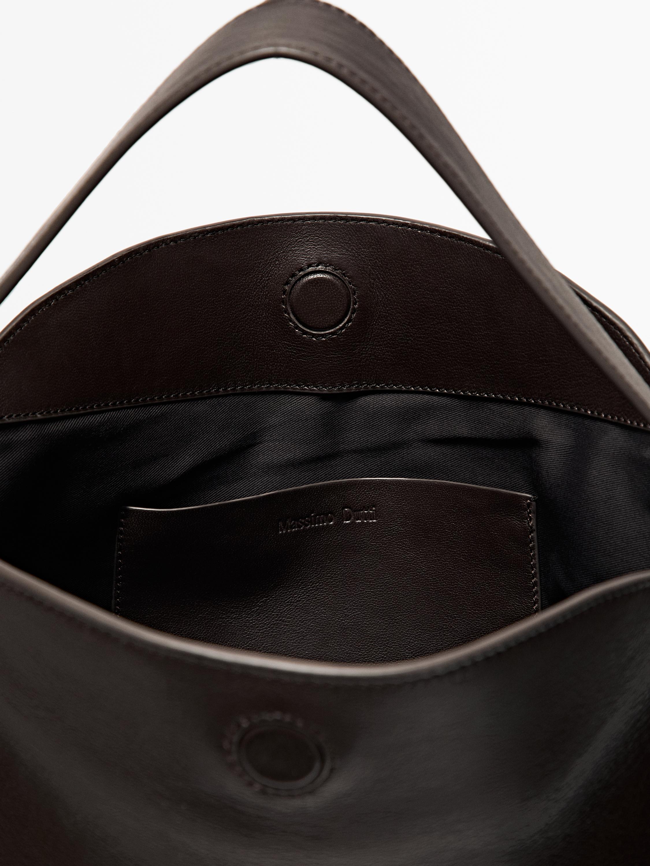 Small nappa leather shoulder bag